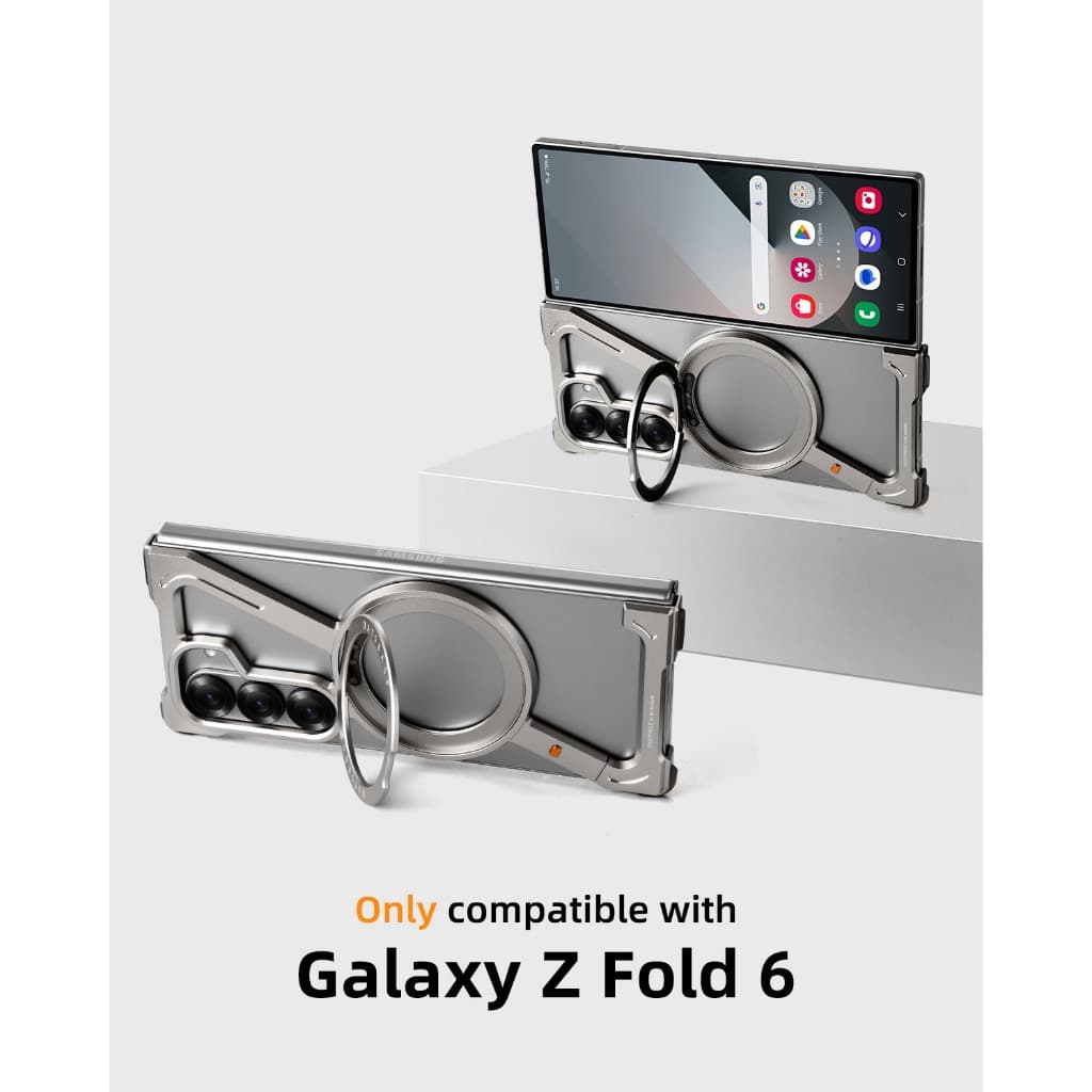 Oatsbasf Z Case เคสโทรศัพท์ โลหะ กันกระแทก บางพิเศษ สําหรับ Samsung Z Fold 7 / Z Fold 6 / Z Fold 5 / W24 รูปที่ 4