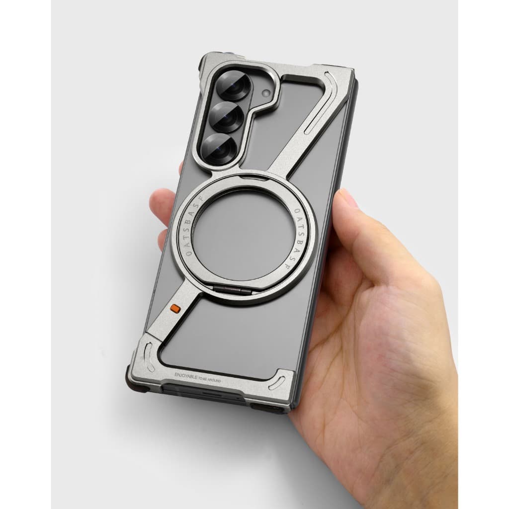 Oatsbasf Z Case เคสโทรศัพท์ โลหะ กันกระแทก บางพิเศษ สําหรับ Samsung Z Fold 7 / Z Fold 6 / Z Fold 5 / W24 รูปที่ 6