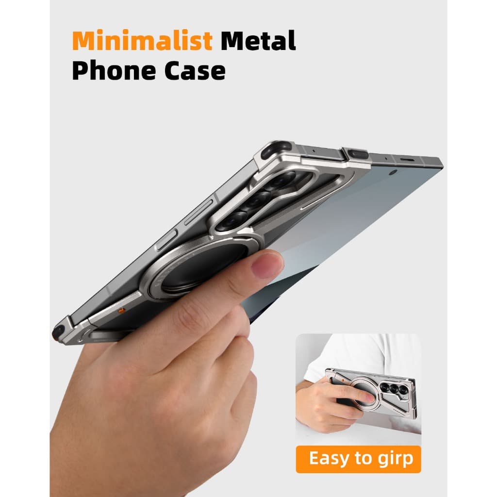 Oatsbasf Z Case เคสโทรศัพท์ โลหะ กันกระแทก บางพิเศษ สําหรับ Samsung Z Fold 7 / Z Fold 6 / Z Fold 5 / W24 รูปที่ 7