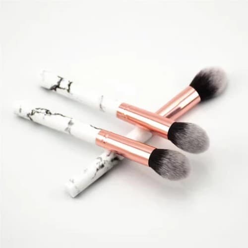PY.th E118 แปรงแต่งหน้า ขนแปรงนุ่ม ลายหินอ่อน สำหรับไฮไลท์ บลัชออน ปัดแก้ม 1 ชิ้น รูปที่ 4