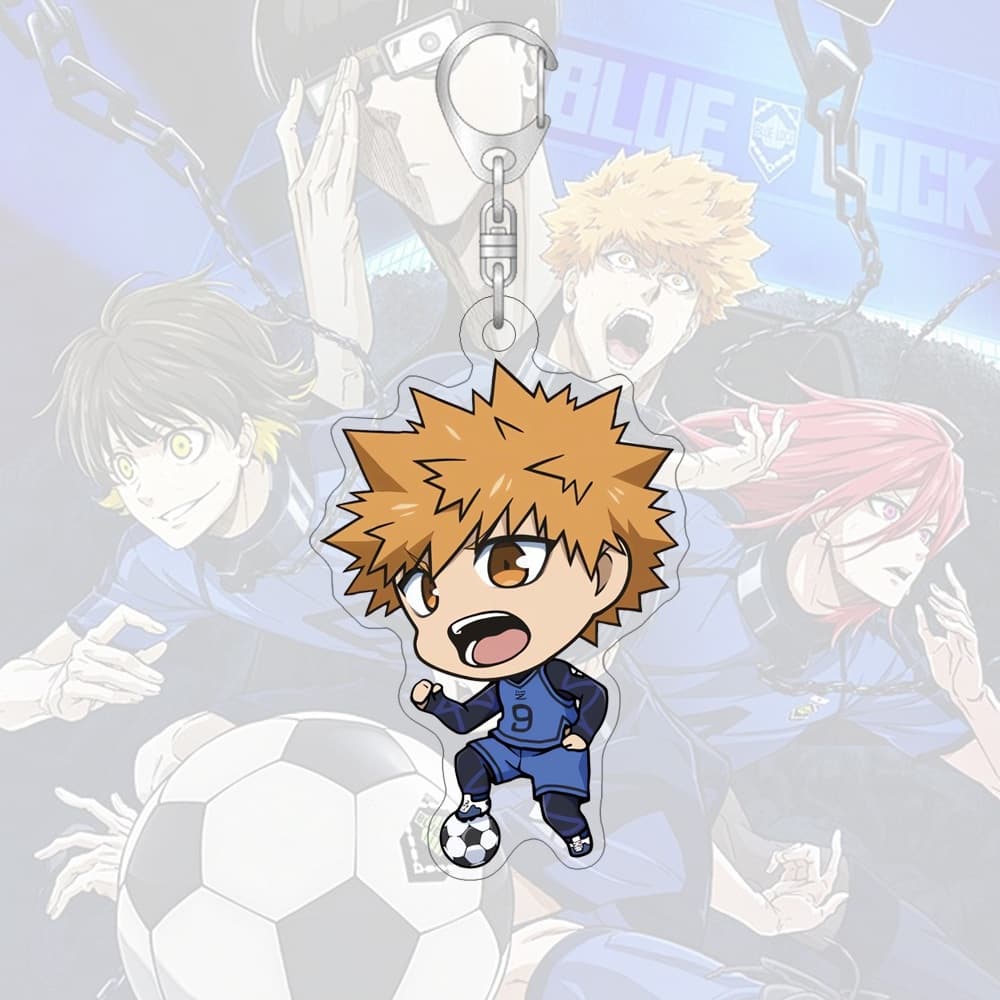 พวงกุญแจอะคริลิคสีฟ้าล็อคการ์ตูนน่ารักกระเป๋าตกแต่งกระเป๋านักเรียนจี้ขนาดเล็กของขวัญแหวนกุญแจ รูปที่ 8