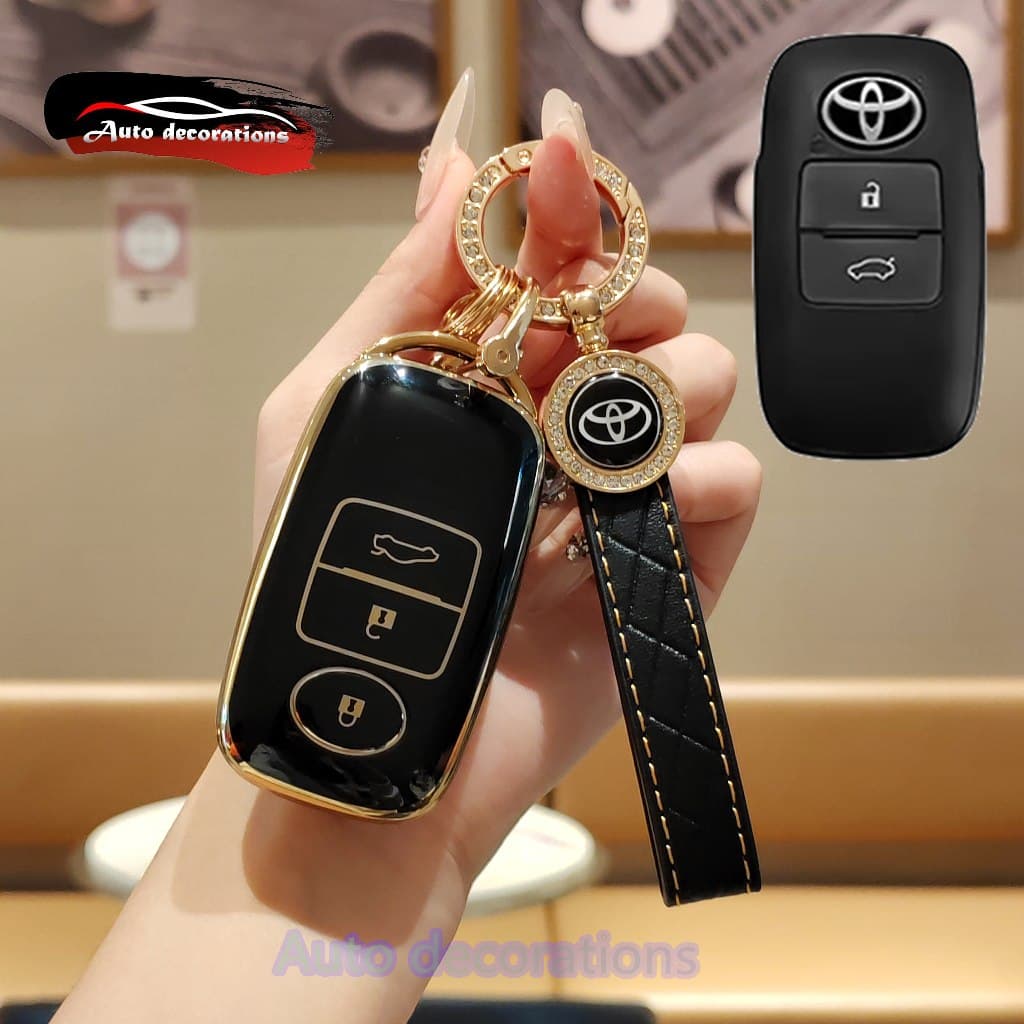 เคสกุญแจรถ Toyota YARIS 3 ปุ่ม Toyota raize avanza YARIS ativ/vios/YARIS CROSS ฝาครอบกุญแจ รูปที่ 4