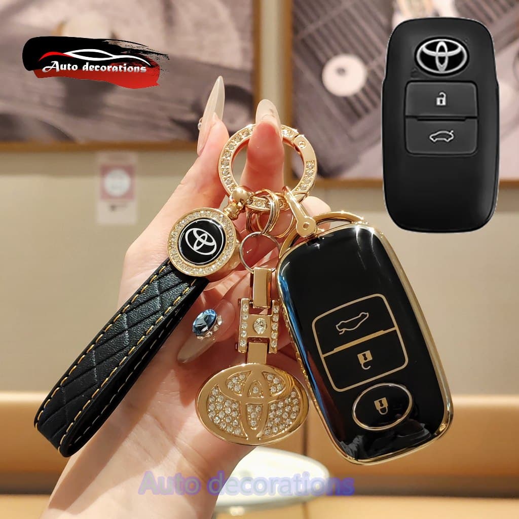 เคสกุญแจรถ Toyota YARIS 3 ปุ่ม Toyota raize avanza YARIS ativ/vios/YARIS CROSS ฝาครอบกุญแจ รูปที่ 6