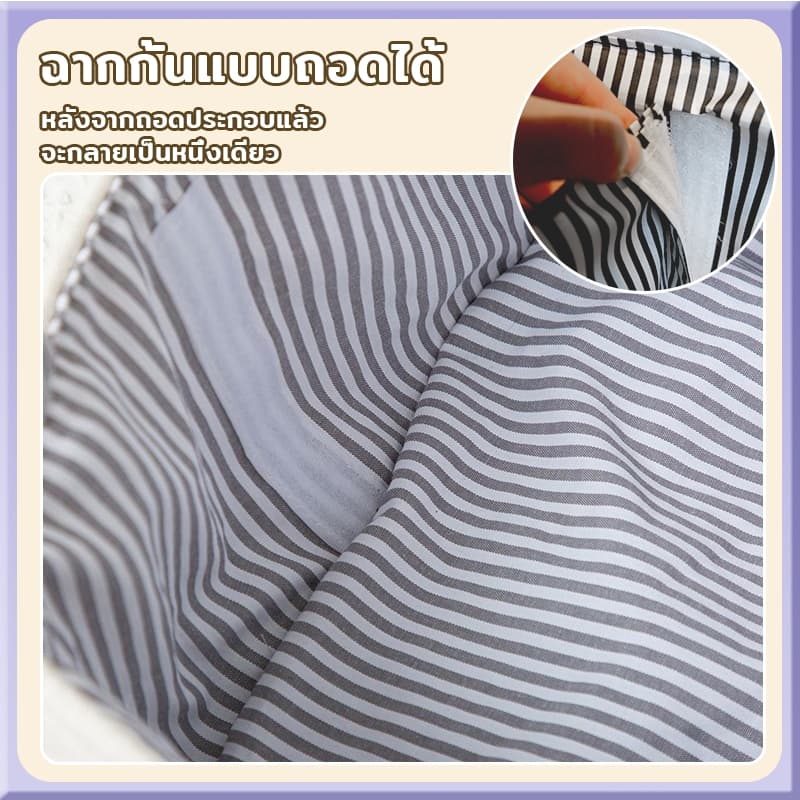 การถักด้วยมือกระเป๋าใส่ของคุณแม่ กระเป๋าเตรียมคลอด ถุงผ้าอ้อมเด็กพับได้ ถอดออกได้ แผ่นรองคลาน รูปที่ 2