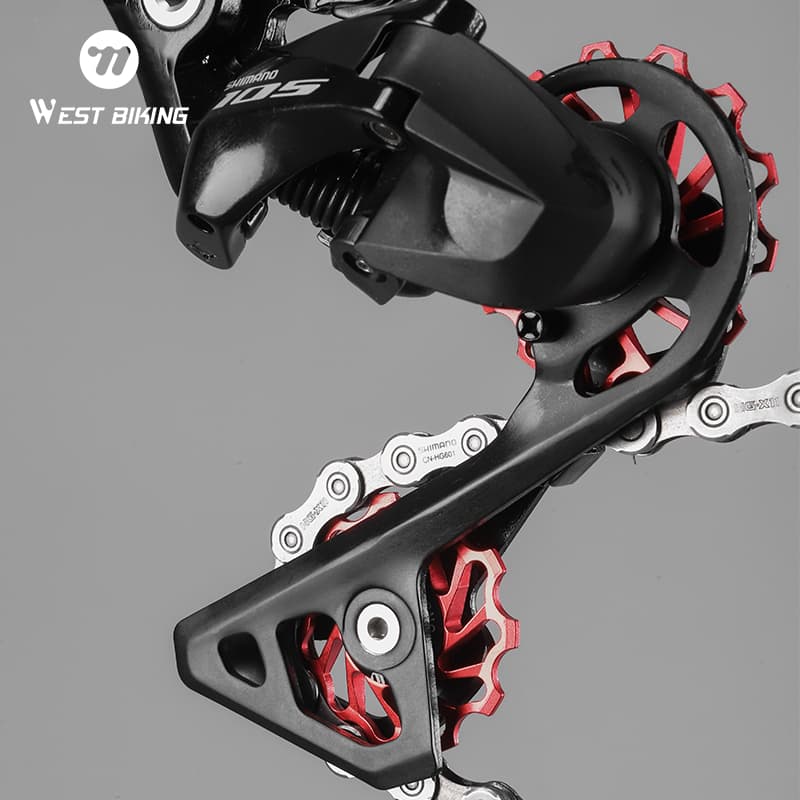 WEST BIKING ไกด์ล้อหลัง เซรามิค อะลูมิเนียมอัลลอย 11T 13T สําหรับจักรยานเสือภูเขา รูปที่ 3