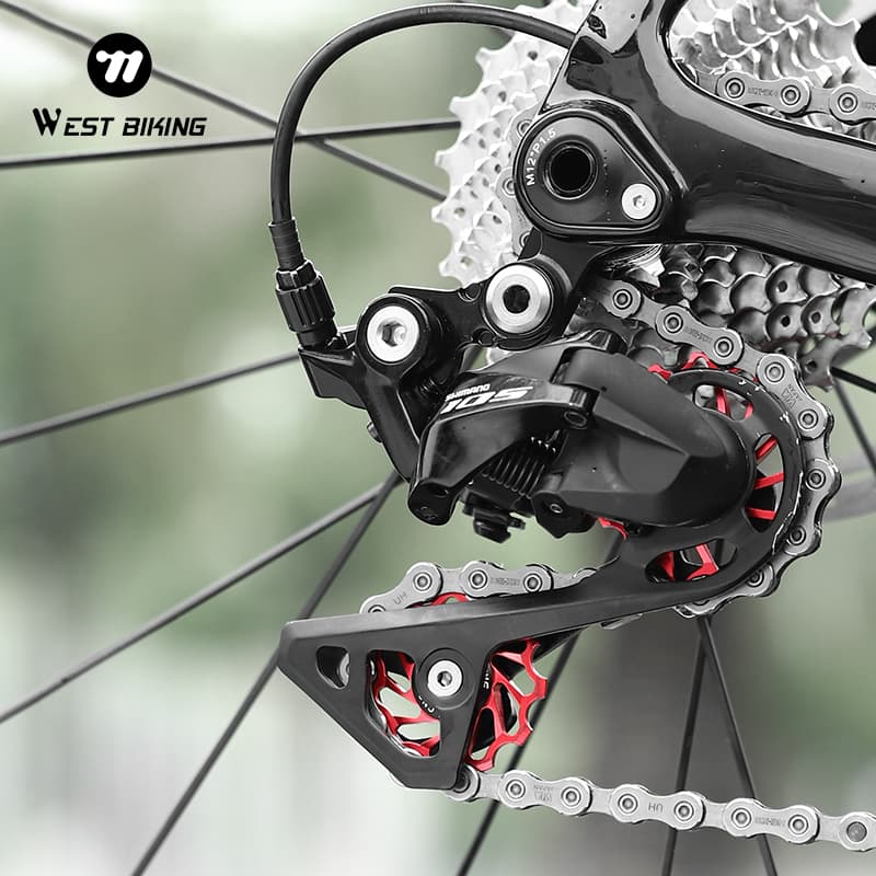 WEST BIKING ไกด์ล้อหลัง เซรามิค อะลูมิเนียมอัลลอย 11T 13T สําหรับจักรยานเสือภูเขา รูปที่ 2