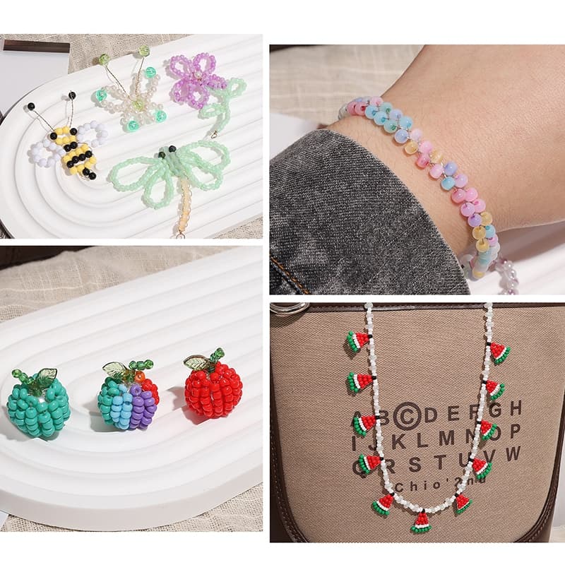 ลวดสแตนเลสนุ่มสีเงิน ขนาด 0.2-0.6 มม. ยาว 11-380 ม./ม้วน สำหรับ DIY งานเครื่องประดับทำสร้อยข้อมือและสร้อยคอ รูปที่ 4