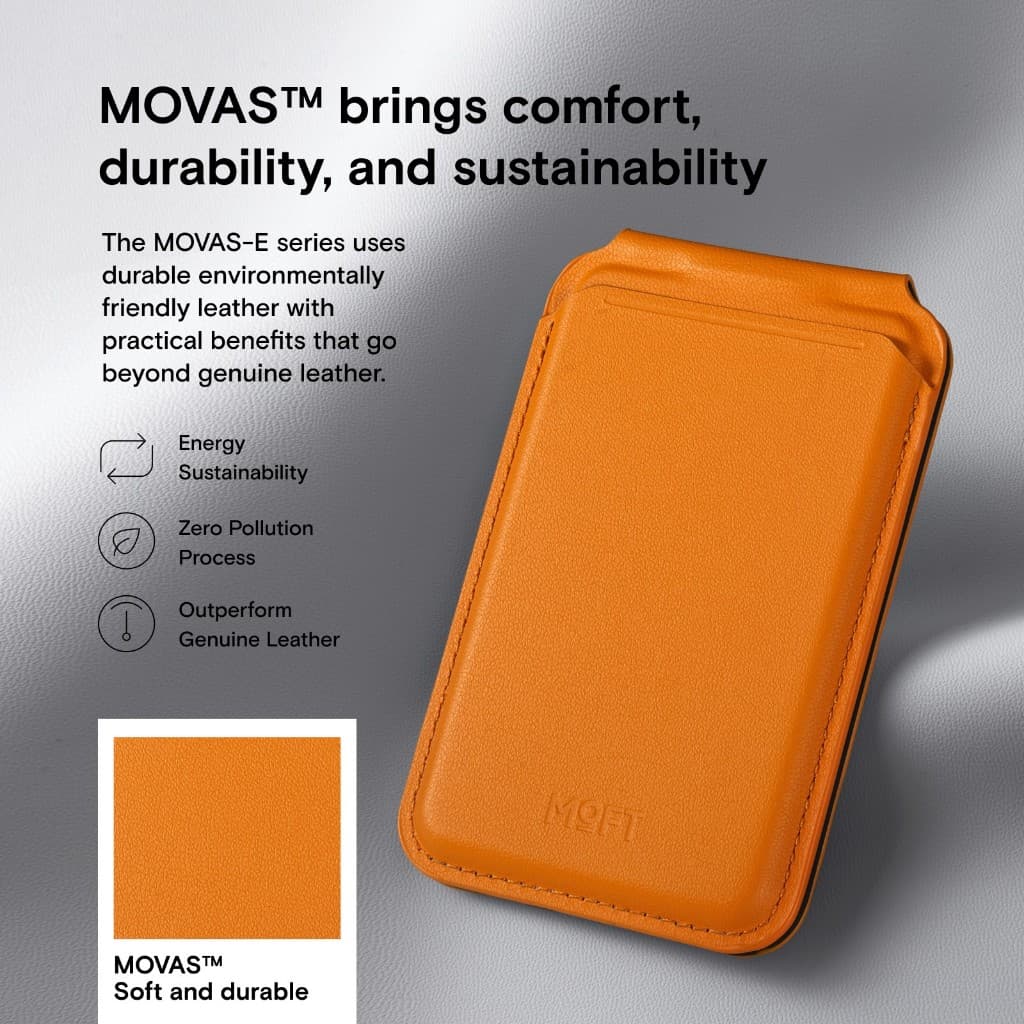 MOFT Snap Flash Wallet ขาตั้งโทรศัพท์มือถือ กระเป๋าสตางค์ พร้อม MagSaf ใช้งานสะดวก ทนทาน สําหรับสมาร์ทโฟน เปิดหน้าต่าง ID และบานพับเหล็ก รูปที่ 9