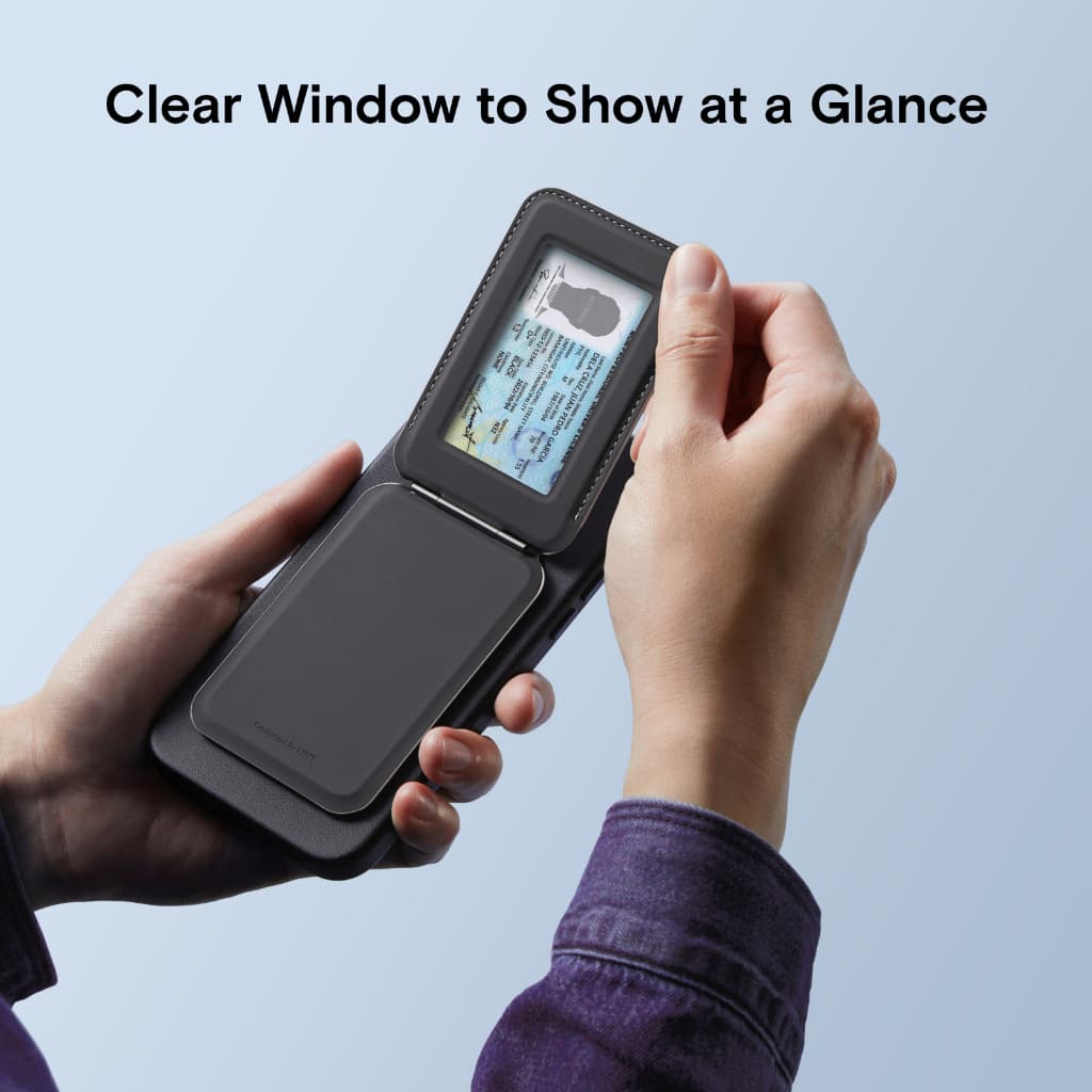 MOFT Snap Flash Wallet ขาตั้งโทรศัพท์มือถือ กระเป๋าสตางค์ พร้อม MagSaf ใช้งานสะดวก ทนทาน สําหรับสมาร์ทโฟน เปิดหน้าต่าง ID และบานพับเหล็ก รูปที่ 4