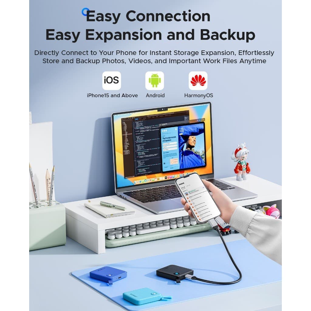 ORICO Portable SSD Type C USB3.0 ความจุ 512GB 1TB Read speed 560MB/s, Write speed 450MB/s รูปที่ 4