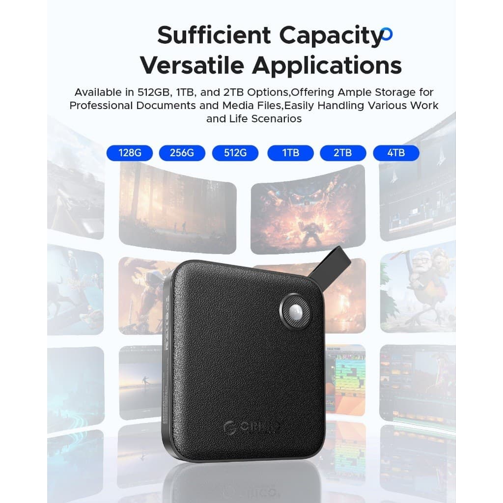 ORICO Portable SSD Type C USB3.0 ความจุ 512GB 1TB Read speed 560MB/s, Write speed 450MB/s รูปที่ 7