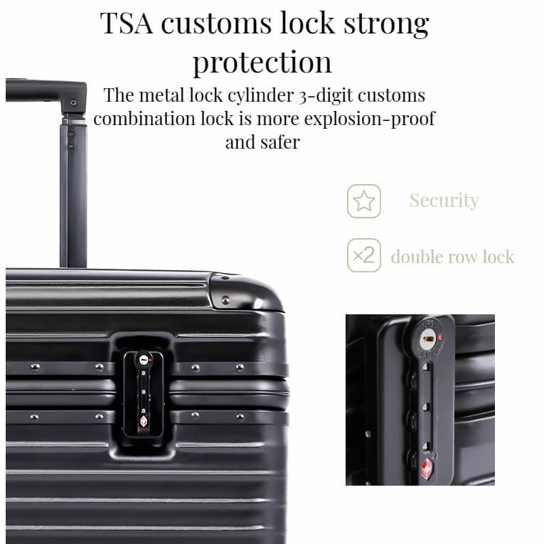 กระเป๋าเดินทาง 18 20 นิ้ว แอร์โฮสเตสขึ้นเครื่อง กระเป๋าลาก Suitcase สําหรับกล้อง Baggage Luggage TSA รูปที่ 7