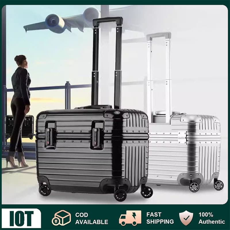 กระเป๋าเดินทาง 18 20 นิ้ว แอร์โฮสเตสขึ้นเครื่อง กระเป๋าลาก Suitcase สําหรับกล้อง Baggage Luggage TSA รูปที่ 1