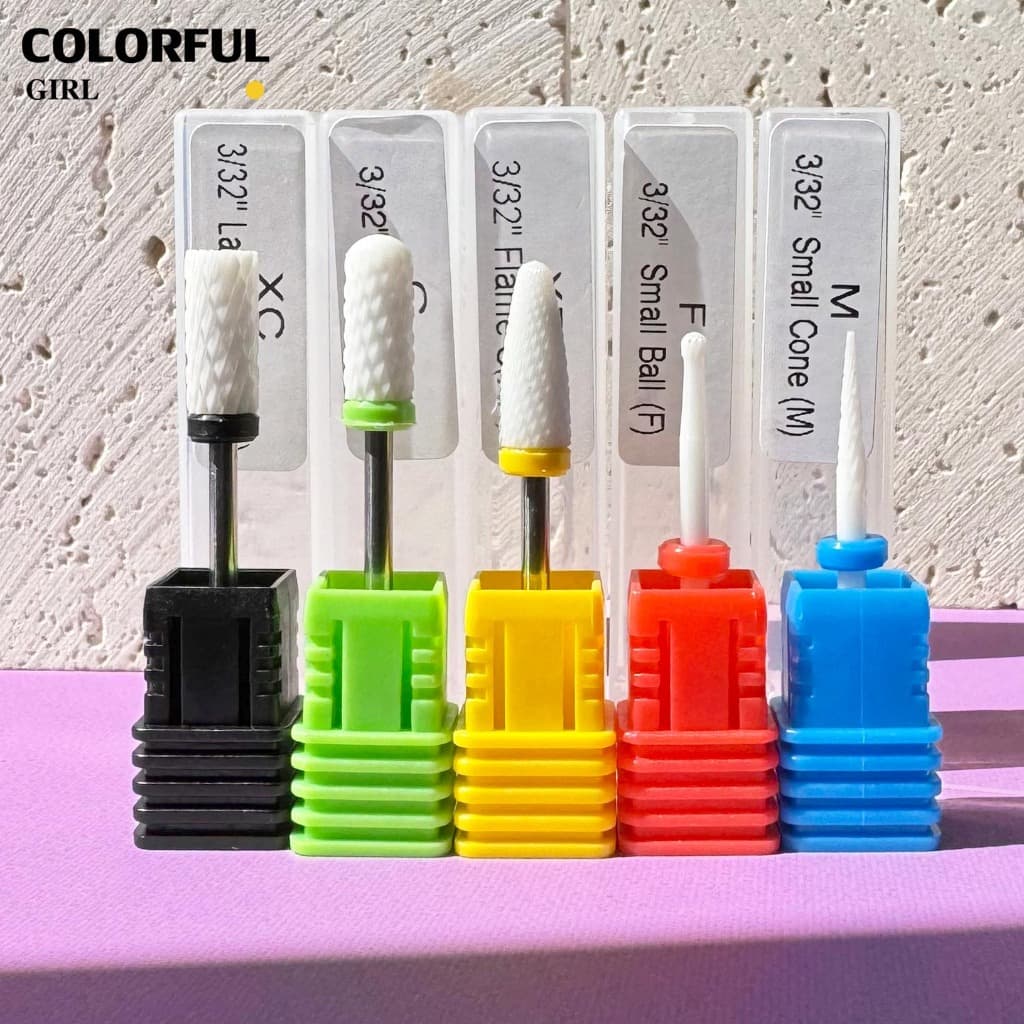 หัวเจียรไฟฟ้าเซรามิค แบบเปลี่ยน สําหรับตกแต่งเล็บ 5 ชิ้น สำหรับเครื่องเจียทุกรุ่น หัวขัดเล็บเซรามิค หัวขัดหนังที่ตายแล้ว รูปที่ 4