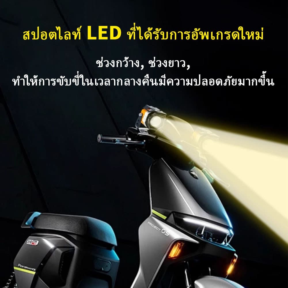 สปอตไลท์มอเตอร์ไซค์ สปอตไลท์มอเตอร์ไซค์ที่สว่างเป็นพิเศษ ไฟมอเตอร์ไซค์ รูปที่ 5