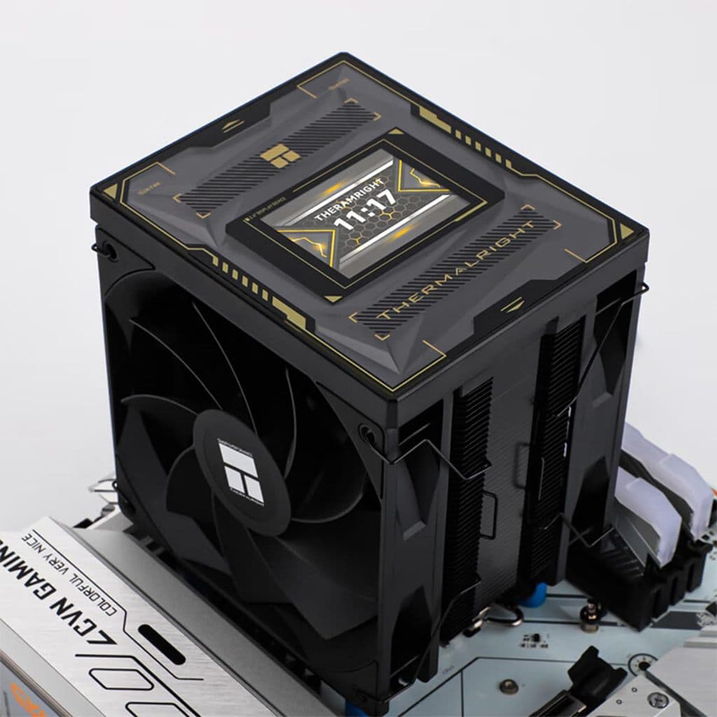 Thermalright Burst Assassin 120 VISION CPU Air Cooling หม้อน้ํา 2.4 นิ้วดิจิตอลจอแสดงผล LCD 6 ท่อความร้อน/รองรับ LGA1700/1150/1151/1200/1851, AMD AM4/AM5 รูปที่ 6