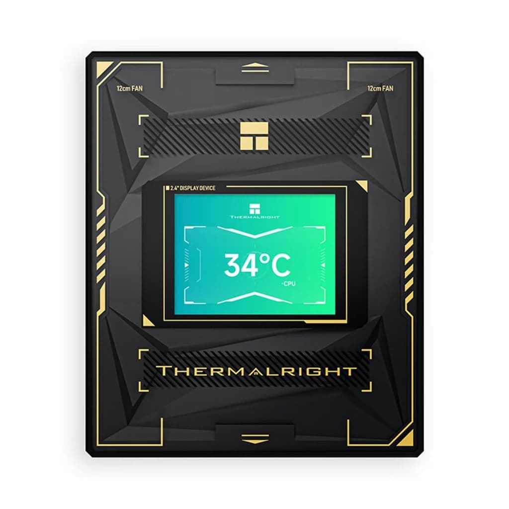 Thermalright Burst Assassin 120 VISION CPU Air Cooling หม้อน้ํา 2.4 นิ้วดิจิตอลจอแสดงผล LCD 6 ท่อความร้อน/รองรับ LGA1700/1150/1151/1200/1851, AMD AM4/AM5 รูปที่ 8