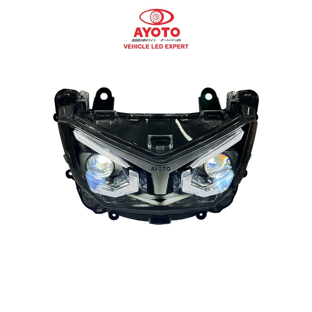 AYOTO LED NMAX V1 V2 HAEDLIGHT HEADLAMP ASSEMBLY BILED MATRIX DEMON EYES RGB บลูทูธ app ควบคุม รูปที่ 7