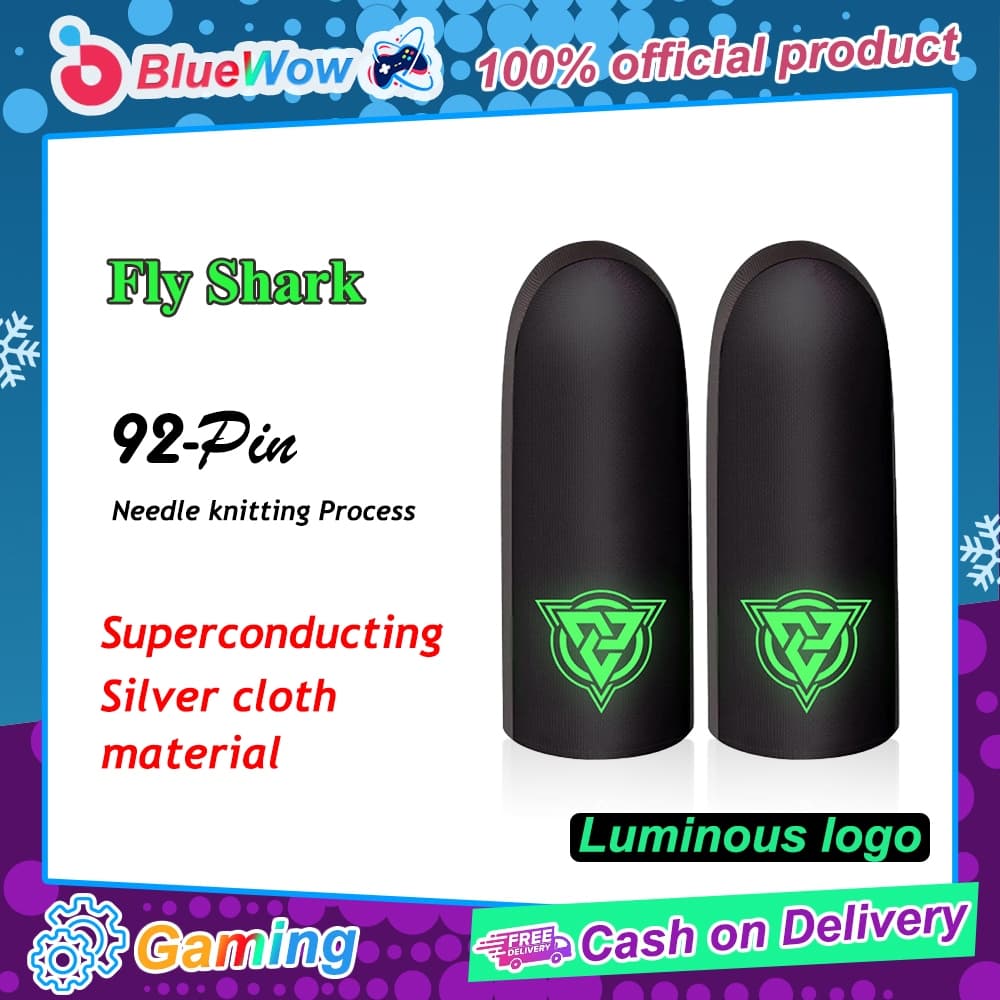 Bluewow แขนนิ้วมือวัสดุทั้งหมด Breathable เกมคอนโทรลเลอร์ปลายนิ้วสําหรับ CODM หน้าจอสัมผัส Pro Gaming Thumb ถุงมือ รูปที่ 3
