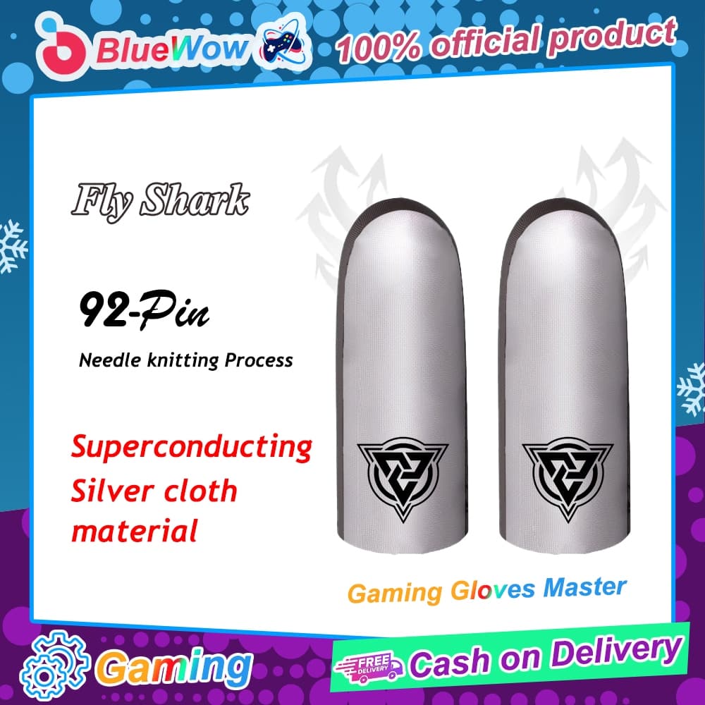 Bluewow แขนนิ้วมือวัสดุทั้งหมด Breathable เกมคอนโทรลเลอร์ปลายนิ้วสําหรับ CODM หน้าจอสัมผัส Pro Gaming Thumb ถุงมือ รูปที่ 6
