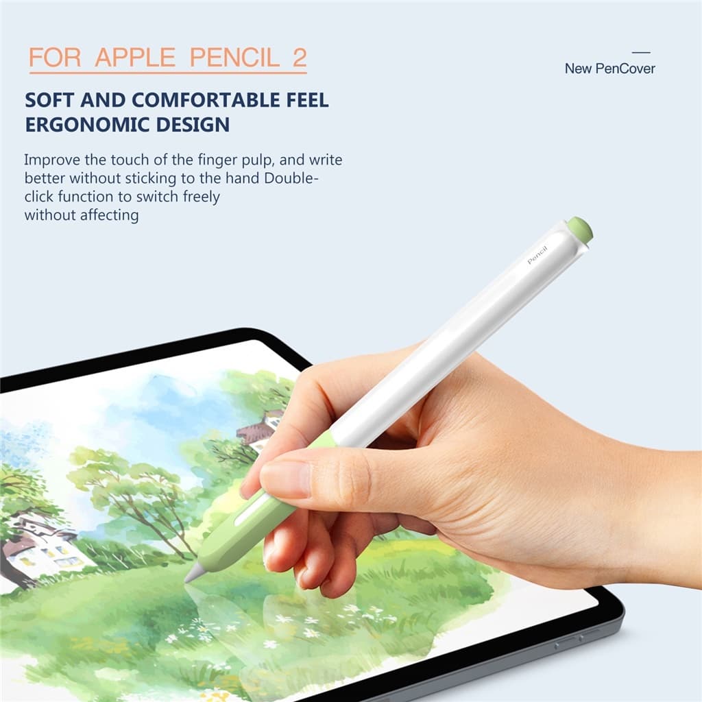 เคสซิลิโคนสำหรับ iPad Apple Pencil Pro 2 1 Gen ป้องกันการลื่น ป้องกันการตก ปลอกอ่อน รุ่นที่ 2 ปลอกป้องกันปากกาเหลวรุ่นที่ 1 รูปที่ 6