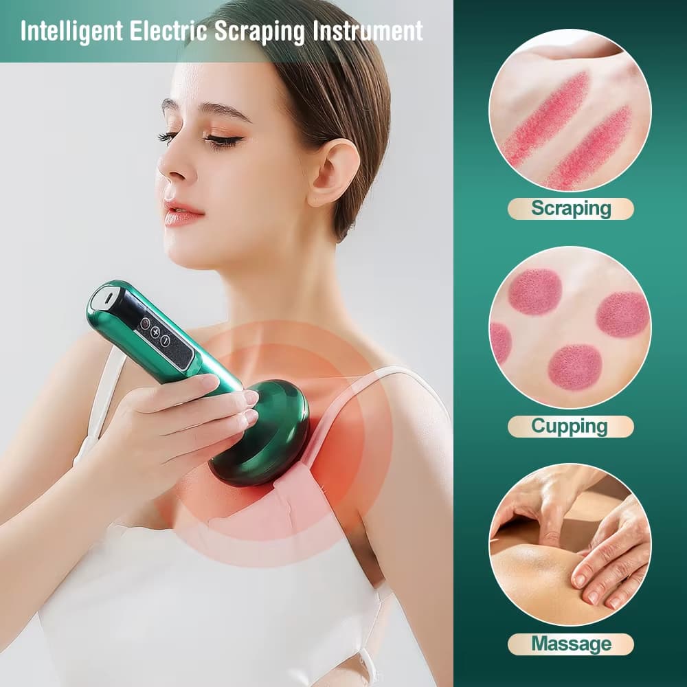 ไฟฟ้า Cupping นวดสูญญากาศดูดถ้วย GuaSha Anti Cellulite Beauty สุขภาพขูดอินฟราเรดความร้อน Body Slimming นวด รูปที่ 2