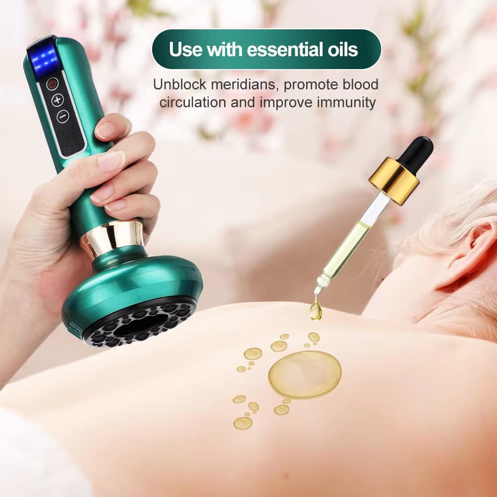 ไฟฟ้า Cupping นวดสูญญากาศดูดถ้วย GuaSha Anti Cellulite Beauty สุขภาพขูดอินฟราเรดความร้อน Body Slimming นวด รูปที่ 5