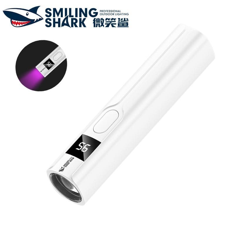 SmilingShark SD5310 ไฟฉาย led แสงสีม่วง ยูวี 365 นาโนเมตร สารเรืองแสง คบเพลิง 3โหมด Type-C ชาร์จใหม่ได้ เหมาะสำหรับการตรวจสอบผัก ธนบัตร การระบุสมบัติ รูปที่ 1