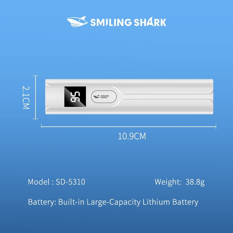 SmilingShark SD5310 ไฟฉาย led แสงสีม่วง ยูวี 365 นาโนเมตร สารเรืองแสง คบเพลิง 3โหมด Type-C ชาร์จใหม่ได้ เหมาะสำหรับการตรวจสอบผัก ธนบัตร การระบุสมบัติ รูปที่ 9