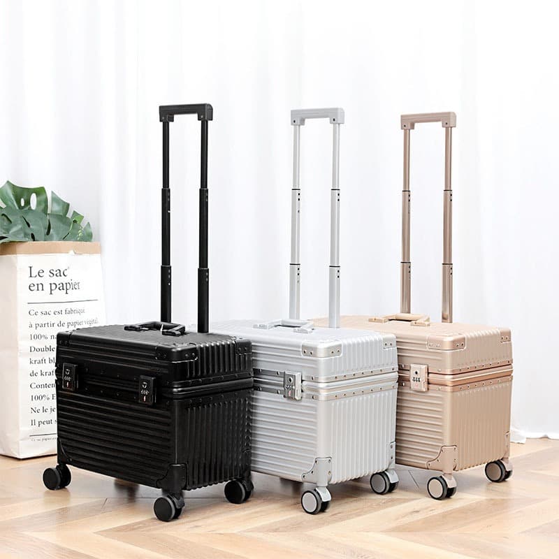 กระเป๋าเดินทาง 18 20 นิ้ว แอร์โฮสเตสขึ้นเครื่อง กระเป๋าลาก Suitcase สําหรับกล้อง Baggage Luggage TSA รูปที่ 8