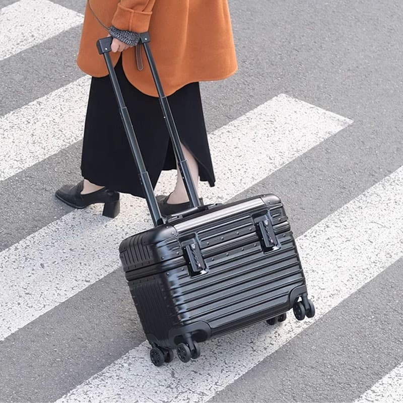กระเป๋าเดินทาง 18 20 นิ้ว แอร์โฮสเตสขึ้นเครื่อง กระเป๋าลาก Suitcase สําหรับกล้อง Baggage Luggage TSA รูปที่ 2
