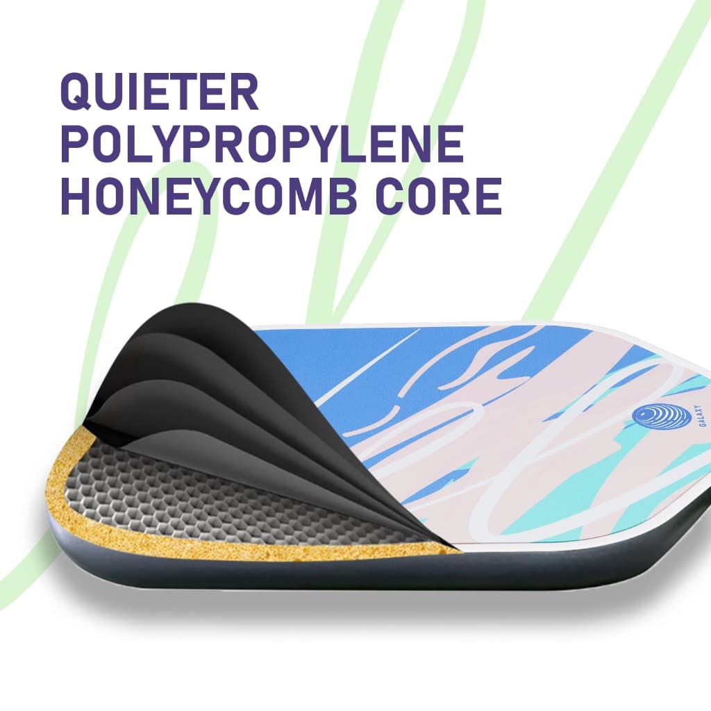 KAWASAKI คาวาซากิ Pickleball Paddle GALAXY&AURORA 220g ไฟเบอร์กลาส Pickle Racket สําหรับผู้เริ่มต้นโจมตี รูปที่ 3
