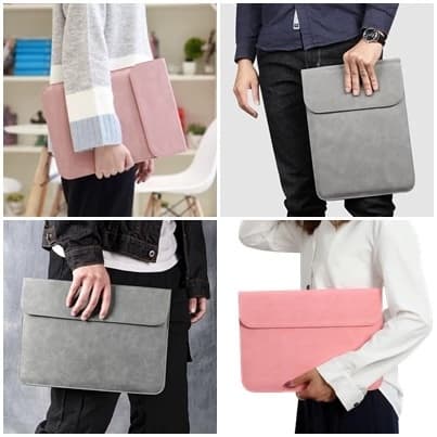 laptop bag กระเป๋าใส่โน๊ตบุ๊คหนัง เคสป้องกัน iPad กระเป๋าใส่โน๊ตบุ๊ค MacBook 13/16นิ้ว เหมาะสำหรับใช้ในออฟฟิศและเรียนหนังสือ รูปที่ 7