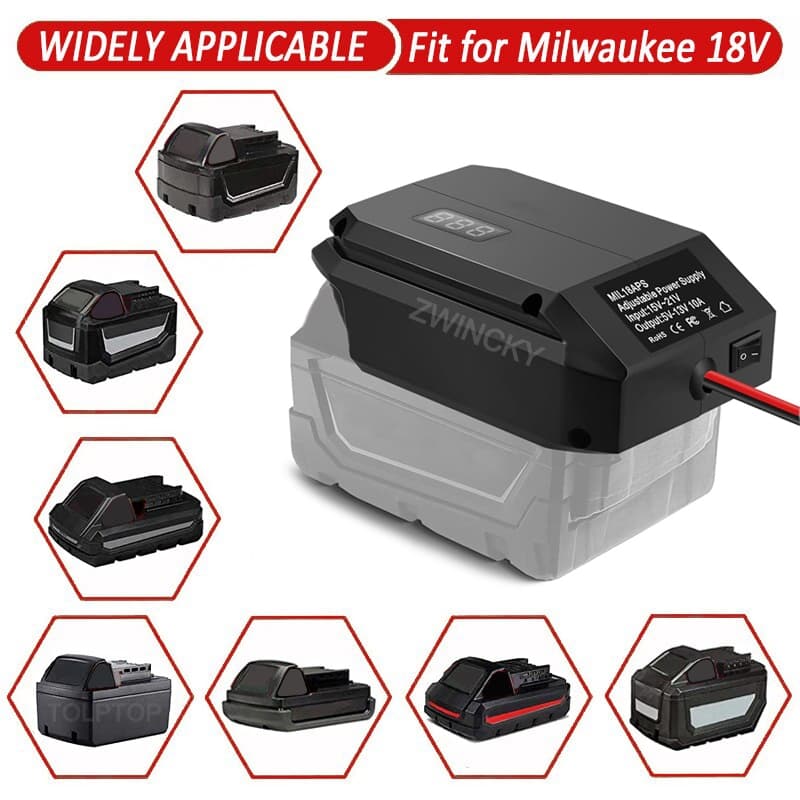 Dc 18V ถึง 12V Step Down Converter สําหรับ Makita/Dewalt/Milwaukee/Bosch 18V Li-ion แบตเตอรี่บุหรี่ไฟแช็กอะแดปเตอร์แรงดันไฟฟ้า Regulator รูปที่ 7
