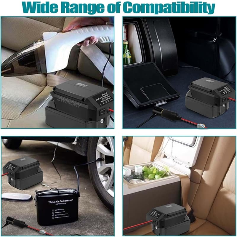 Dc 18V ถึง 12V Step Down Converter สําหรับ Makita/Dewalt/Milwaukee/Bosch 18V Li-ion แบตเตอรี่บุหรี่ไฟแช็กอะแดปเตอร์แรงดันไฟฟ้า Regulator รูปที่ 9