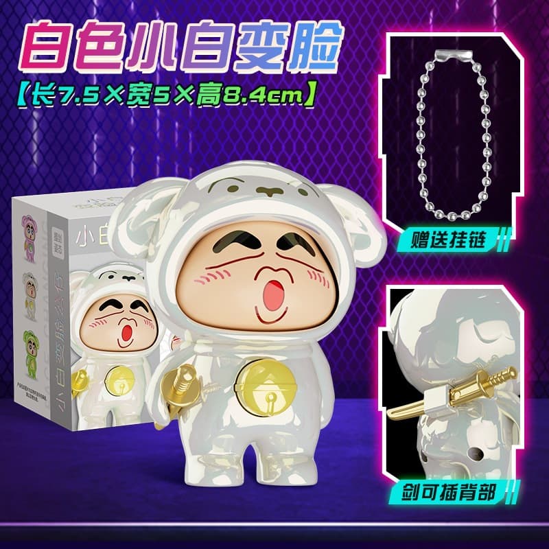 ของแท้เครยอนชินจังใหม่สร้างสรรค์อุปกรณ์ต่อพ่วงแปลกใจใบหน้าเปลี่ยนกล่องตาบอดตุ๊กตาสก์ท็อปเครื่องประดับของเล่นเด็กของขวัญ รูปที่ 7