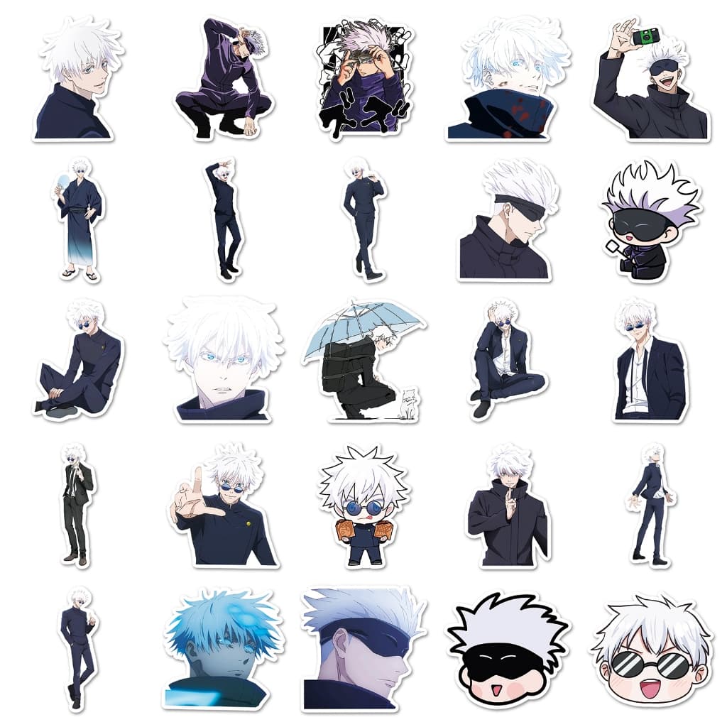 50 ชิ้น Cool Jujutsu Kaisen Satoru Gojo ญี่ปุ่นอะนิเมะ Graffiti สติกเกอร์กันน้ํา DIY สําหรับเคสโทรศัพท์แล็ปท็อปหมวกกันน็อครถสติกเกอร์ Creative Home Decal รูปที่ 7