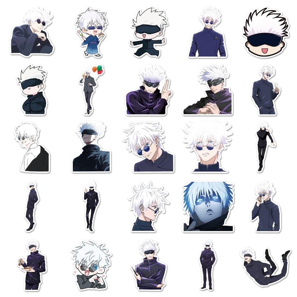 50 ชิ้น Cool Jujutsu Kaisen Satoru Gojo ญี่ปุ่นอะนิเมะ Graffiti สติกเกอร์กันน้ํา DIY สําหรับเคสโทรศัพท์แล็ปท็อปหมวกกันน็อครถสติกเกอร์ Creative Home Decal รูปที่ 6
