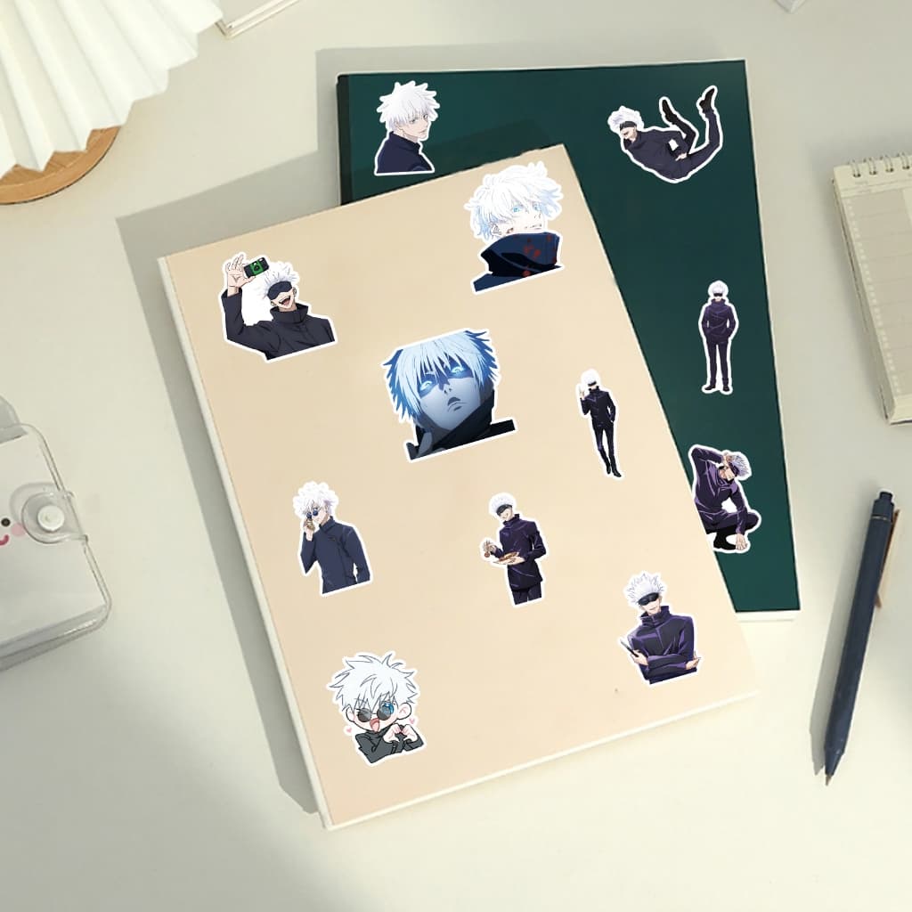 50 ชิ้น Cool Jujutsu Kaisen Satoru Gojo ญี่ปุ่นอะนิเมะ Graffiti สติกเกอร์กันน้ํา DIY สําหรับเคสโทรศัพท์แล็ปท็อปหมวกกันน็อครถสติกเกอร์ Creative Home Decal รูปที่ 3