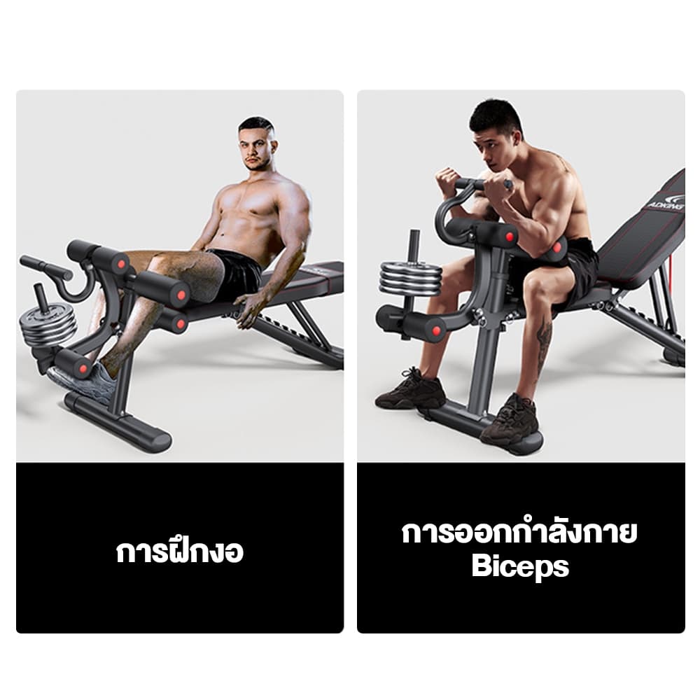 OneTwoFit ม้านั่งออกกำลังกาย พับได้ เก้าอี้ยกน้ำหนัก ม้านั่งดัมเบล เก้าอี้บริหารหน้าท้อง เก้าอี้ออกกําลังกายปรับระดับได้ 9 ระดับ รูปที่ 6
