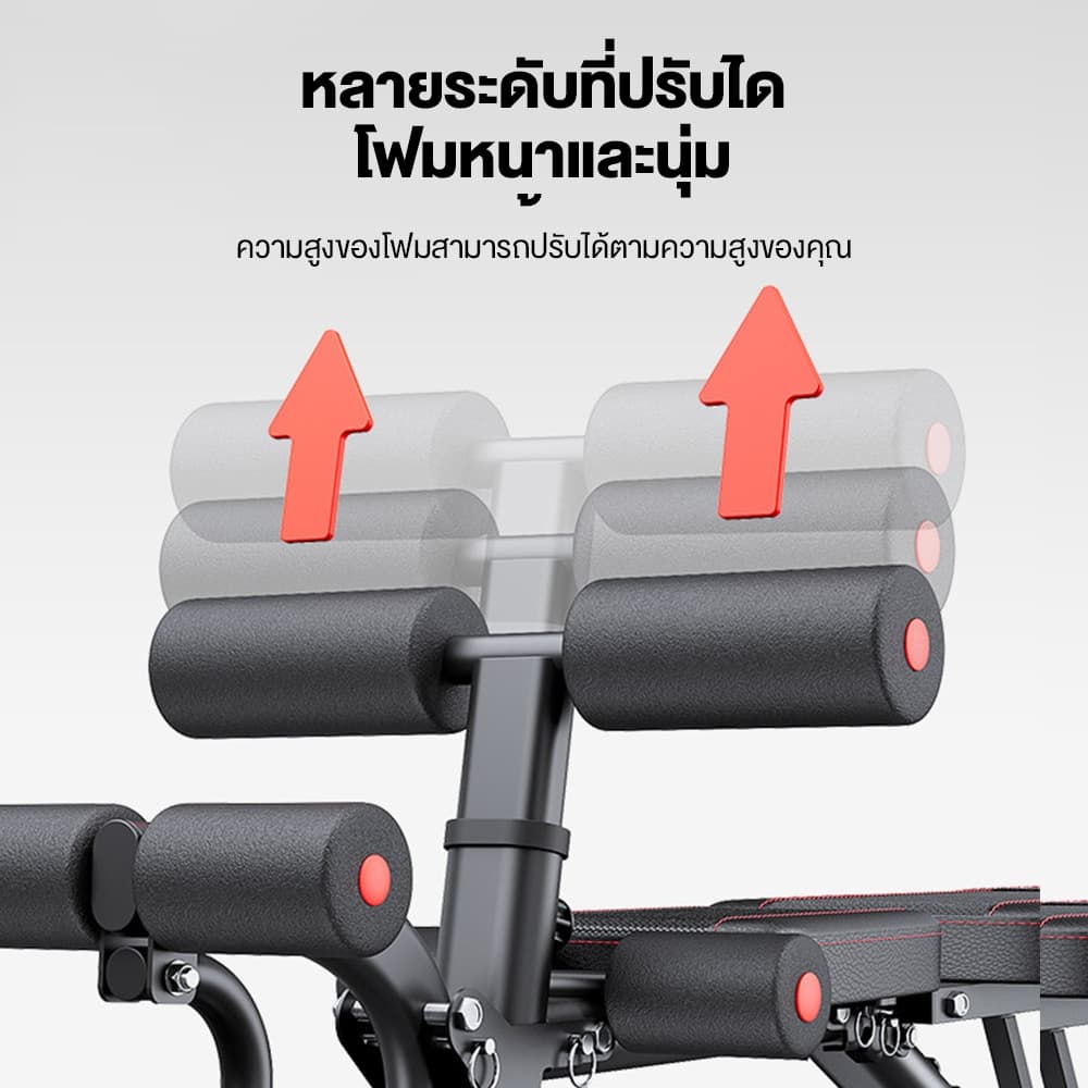 OneTwoFit ม้านั่งออกกำลังกาย พับได้ เก้าอี้ยกน้ำหนัก ม้านั่งดัมเบล เก้าอี้บริหารหน้าท้อง เก้าอี้ออกกําลังกายปรับระดับได้ 9 ระดับ รูปที่ 5