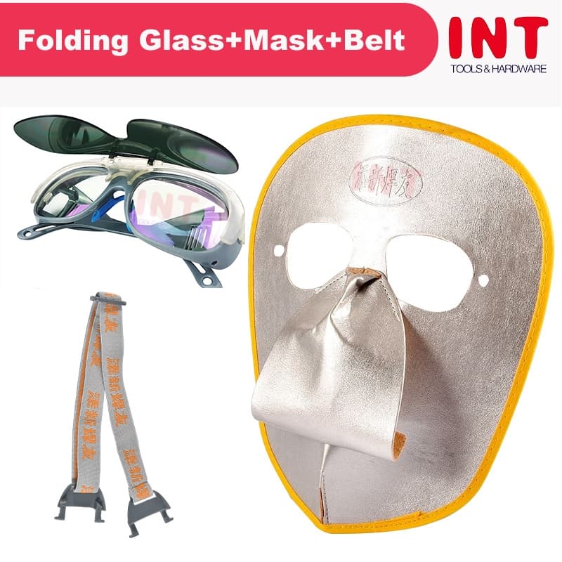 INT Welding Glasses & Mask แว่นตาเชื่อมและหน้ากาก ป้องกันรังสีอัลตราไวโอเลต สำหรับเชื่อมแก๊สอาร์กอนและอาร์ก ป้องกันแสงสะท้อน ความปลอดภัยในการทำงาน รูปที่ 9