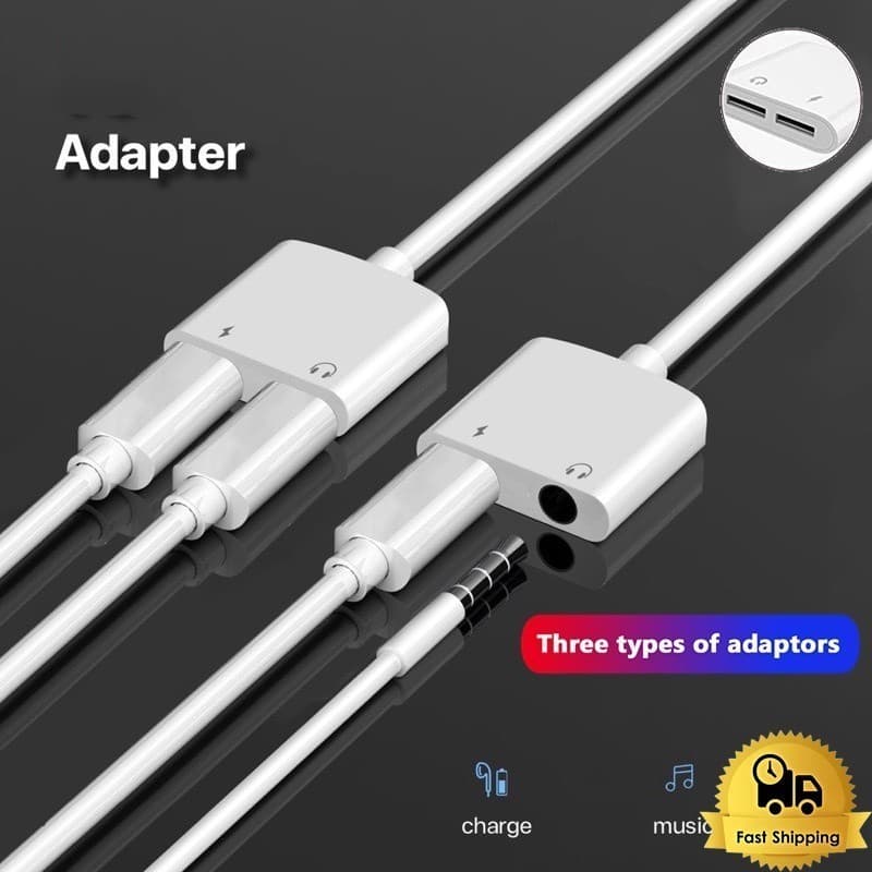 อะแดปเตอร์สายแปลง ตัวแปลงหูฟัง for iphone 3.5 to ios สายต่อหูฟัง สายแปลงสำหรับไอโฟน type c To Aux 3.5 Adapter รูปที่ 2