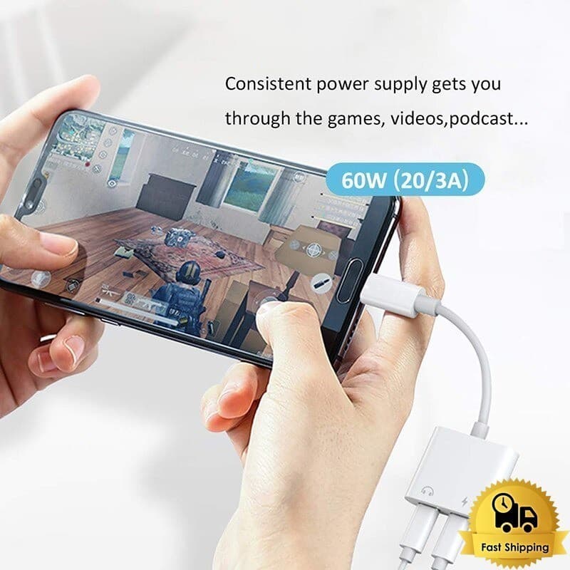 อะแดปเตอร์สายแปลง ตัวแปลงหูฟัง for iphone 3.5 to ios สายต่อหูฟัง สายแปลงสำหรับไอโฟน type c To Aux 3.5 Adapter รูปที่ 4