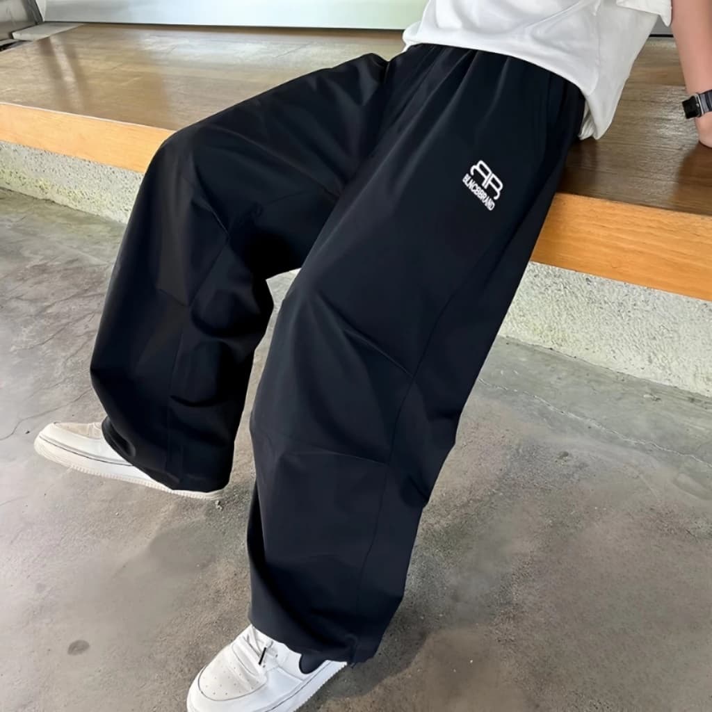 Croc Boyz กางเกงขายาวเด็กผู้ชาย เอวยางยืด แห้งเร็ว ลำลองกีฬา สไตล์เกาหลี ฤดูร้อน ไซส์ 120-160 รูปที่ 5