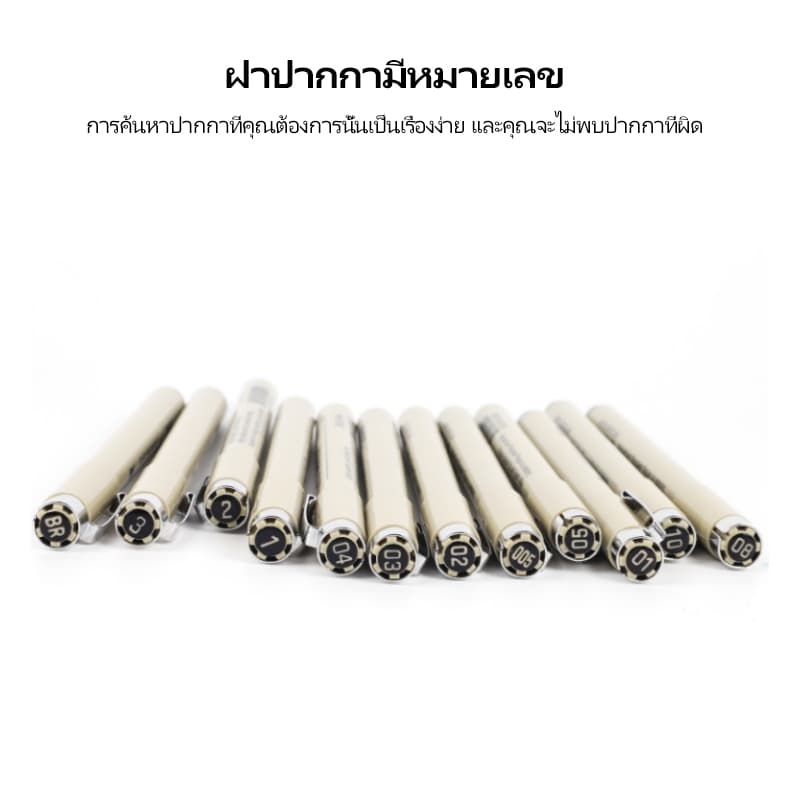 MW ชุดปากกา Sakura Pigma Micron ขนาด 3/5/8/10/12 ชิ้น ปากกา Fineliner สำหรับวาดภาพร่าง รูปที่ 7