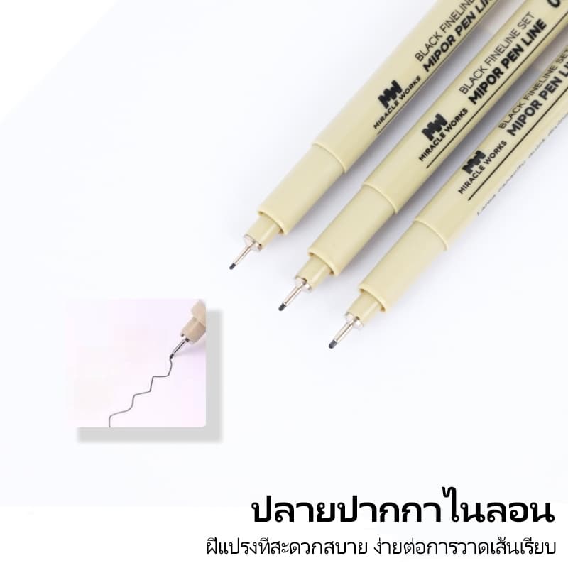 MW ชุดปากกา Sakura Pigma Micron ขนาด 3/5/8/10/12 ชิ้น ปากกา Fineliner สำหรับวาดภาพร่าง รูปที่ 4