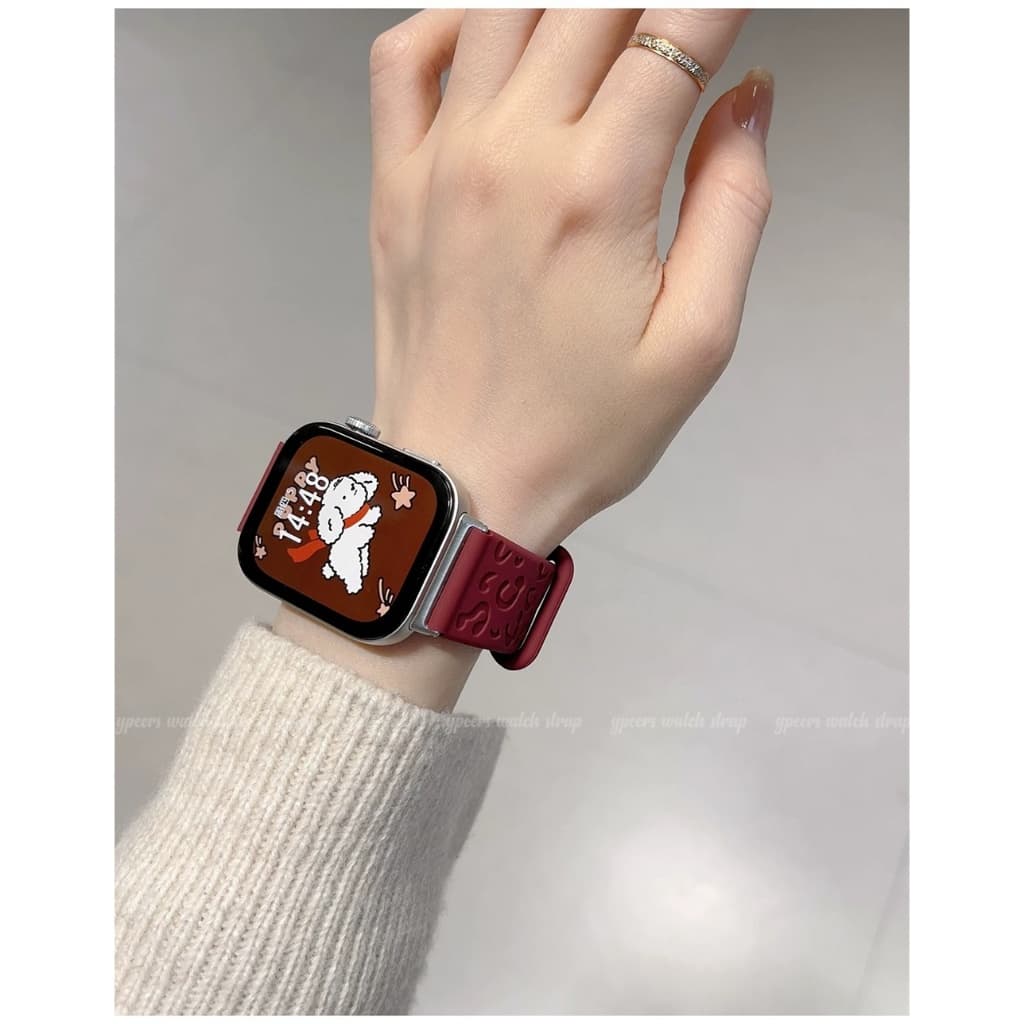 Huawei Watch fit 4 band Leopard แกะสลักสายนาฬิกาซิลิโคนสําหรับ huawei fit3 Breathable Skin friendly เปลี่ยนสร้อยข้อมือสําหรับ fit4pro อุปกรณ์เสริม รูปที่ 6