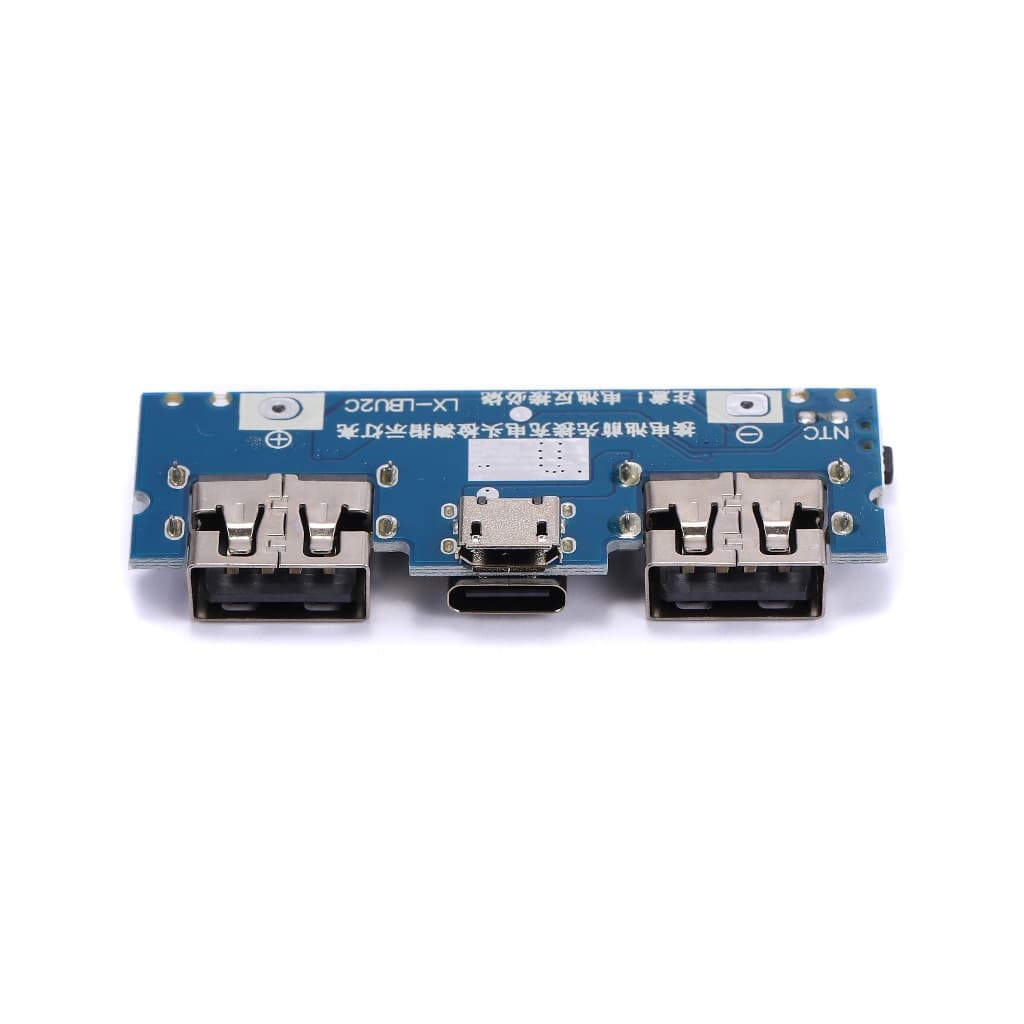 Type-c พอร์ตชาร์จ Dual usb ชาร์จ Treasure Power Board Booster โมดูล 2.4A Power Bank DIY เมนบอร์ด 5V รูปที่ 3