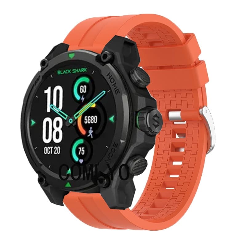 สําหรับ Black Shark GS3 สมาร์ทสายนาฬิกาซิลิโคนสร้อยข้อมือผู้หญิงผู้ชายนาฬิกาเข็มขัด รูปที่ 2